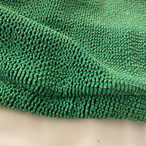 NEW Good American 4XL (7) Always Fits Sculpt Twist Bikini Top Green Gold Detail - Picture 8 of 14